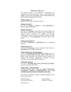 Bicameral legislatures / United States Senate / Legislative calendar / United States congressional committee / Appropriation bill / Bill / United States House of Representatives / Australian Senate / Veto / Lame-duck session / Oklahoma Legislature