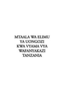 Kimesaniﬁwa na:E.D.Kissuu ECOMM TANZANIA S.L.P,Dar es Salaam. Simu: + 