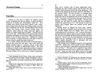 Human behavior / Violence / Culture of honor / Trial by combat / Fencing / Behavior / Dueling Creek / Burr–Hamilton duel / Dueling / Duel / Code duello