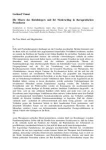 Gerhard Vinnai Die Misere des Kleinbürgers und ihr Niederschlag in therapeutischen Prozeduren Veröffentlicht in: Herbert Nagel/Monika Seifert (Hg.) Inflation der Therapieformen. Gruppen- und Einzeltherapien in der sozi