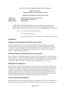 Documentation of Environmental Indicator  Determination - Northeast Environmental Services, Inc. -Wampsville, New York
