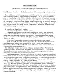 Villa Philmonte / Waite Phillips / Maxwell Land Grant / New Mexico State Road 21 / Tooth of Time / Sangre de Cristo Mountains / Lucien Maxwell / Rayado / Cimarron / Philmont Scout Ranch / New Mexico / Geography of the United States