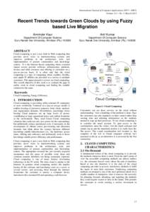 Computing / Cloud computing / Cloud infrastructure / Cloud research / Grid computing / Personal cloud / Utility computing / Green computing / Software as a service / HP Cloud / Cloud computing architecture