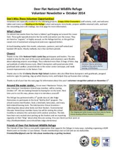 Microsoft Word - Volunteer Newsletter Oct2014.docx