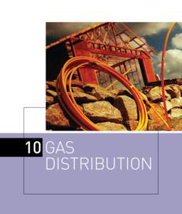 10	Gas distribution Natural gas distribution networks transport gas from gas transmission pipelines and  reticulate it into residential houses, offices, hospitals and businesses. Their main customers