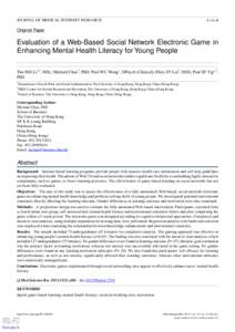 JOURNAL OF MEDICAL INTERNET RESEARCH  Li et al Original Paper