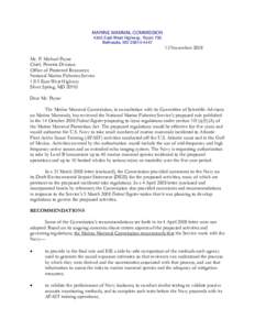 MARINE MAMMAL COMMISSION 4340 East-West Highway, Room 700 Bethesda, MD[removed]November 2008 Mr. P. Michael Payne