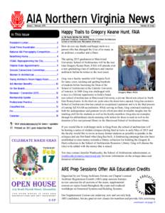 AIA Northern Virginia News  Volume LIII, Issue 1 January / February 2015