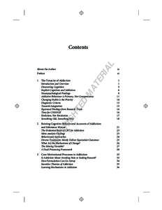 Ethology / Behavioural sciences / Neuroscience / Neuropsychology / Drug addiction / Psychology / Relapse / Motivation / Cognitive psychology / Behavior / Cognition / Mind