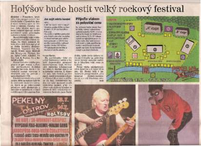 Holysov bude hostit velky rockovy- festival  Holysov - Premierou letos­