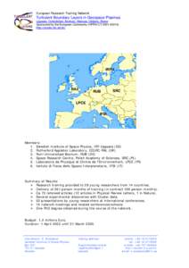 Science and technology in Europe / Institute of Space Physics / Council for the Central Laboratory of the Research Councils / Uppsala / RAL / Geography of Sweden / Science and technology in the United Kingdom / United Kingdom / Rutherford Appleton Laboratory