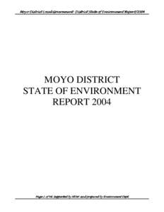 1 Government-- District Moyo District Local Government State of Environment ReportMOYO DISTRICT
