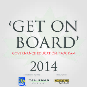 governance education program  CO-PRESENTING PARTNERS MEDIA PARTNER