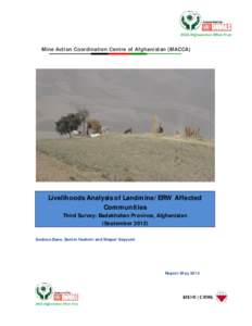 Livelihoods Analysis of Landmine/ERW Afffected Communities - Badakhan, Afghanistan