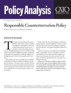 Responsible Counterterrorism Policy