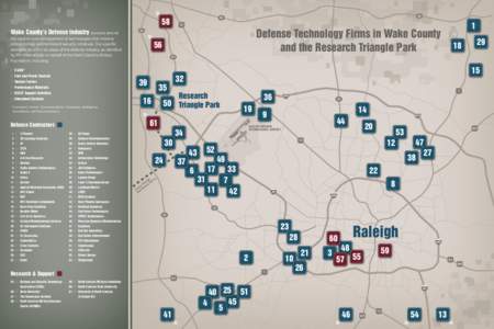 58 Wake County’s Defense Industry revolves around[removed]