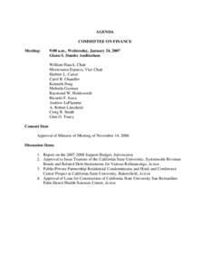 Title:  Approval of Loan for Construction of “Palm Desert Health Sciences Center”