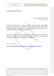 Press release by the Competition Council of Belgium