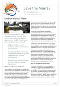 Fact sheet 24 Environmental Flows.indd