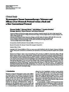 Allergen immunotherapy / Allergy / Insect sting allergy / Allergen / Immunotherapy / European Academy of Allergy and Clinical Immunology / Anaphylaxis / Sublingual immunotherapy / Peanut allergy / Medicine / Immunology / Allergology