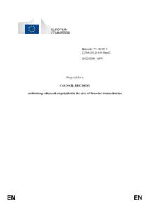 EUROPEAN COMMISSION Brussels, [removed]COM[removed]final[removed]APP)