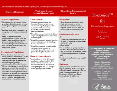 ToxGuide for Hexachlorobenzene