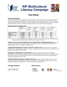 Microsoft Word - RIF Multicultural Lit Campgn Fact Sheet 2010.doc