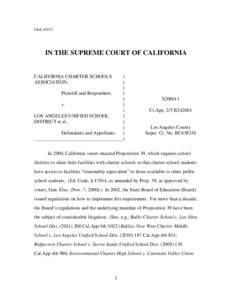 Filed[removed]IN THE SUPREME COURT OF CALIFORNIA CALIFORNIA CHARTER SCHOOLS ASSOCIATION,