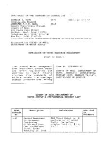 DEPARTMENT OF THE CORPORATION COUNSEL 205 PATRICK K. WONG 5878 Corporation Counsel 8018 JENNIFER M.P.E. OANA