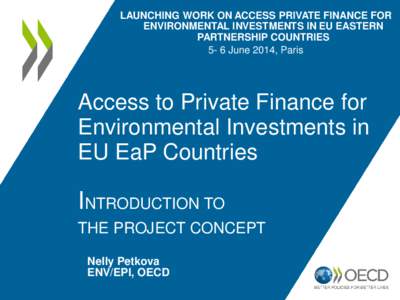 Designing medium to long-term public environmental expenditure programmes   Presentation of the Excel-based costing model and methodology for designing an investment climate-related programme