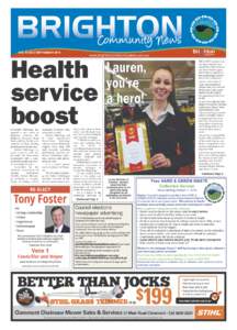 BRIGHTON Community News VOL 16 NO 8 SEPTEMBER 2014 www.brightoncommunitynews.com.au