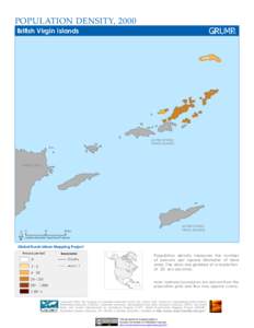 POPULATION DENSITY, 2000 British Virgin Islands UNITED STATES VIRGIN ISLANDS
