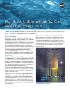 Plum Brook Facilities in Sandusky, Ohio - NASA Glenn Research Center