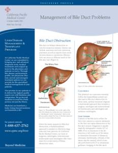 Management of Bile Duct Problems - Procedure Profile