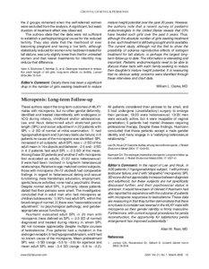 GROWTH, GENETICS & HORMONES  the 2 groups remained when the self-referred women