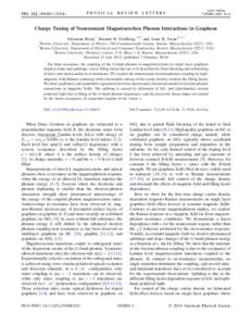 Quantum phases / Quasiparticles / Graphene / Nanomaterials / Phonon / Raman scattering / Physics / Chemistry / Quantum mechanics