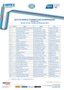 Microsoft Word - 2013_WTCC_Entry list 10_Suzuka