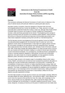 United States Department of Homeland Security / Cyberwarfare / Public safety / Security engineering / International Multilateral Partnership Against Cyber Threats / Critical infrastructure protection / Computer security / Department of Defense Strategy for Operating in Cyberspace / U.S. Department of Defense Strategy for Operating in Cyberspace / National security / Security / Computer crimes