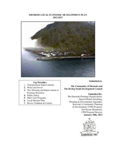 DIOMEDE LOCAL ECONOMIC DEVELOPMENT PLAN[removed]3.