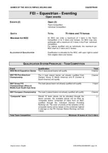 Qualification system summary structure