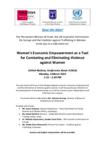 Coalition against Trafficking in Women Permanent Mission of Israel to the United Nations