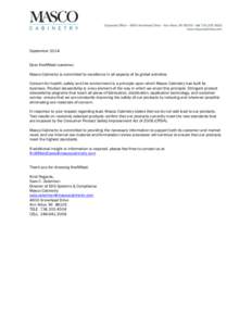 Masco / Consumer Product Safety Improvement Act / Merillat Industries
