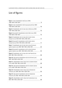 vi / NSW INJURY PROFILE: A Review of Injury Hospitalisations During 1989–1990 to 2003–2004  List of figures Figure 1. Injury hospitalisation rates by sex, NSW, 1989–1990 to 2003–2004______________________________