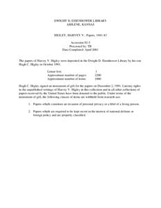 Microsoft Word - HIGLEY, HARVEY V  Papers, [removed]doc