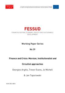 Microsoft Word - Finance and crisis  Marxian Insitutionalist and Circuitist Approaches WP 39 .doc