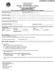 Florida PA Form: SYNAGIS – All Florida Regions Combined