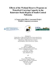 Effects of the Wetland Reserve Program