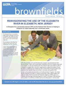 Reinvigorating the Use of the Elizabeth River in Elizabeth, New Jersey