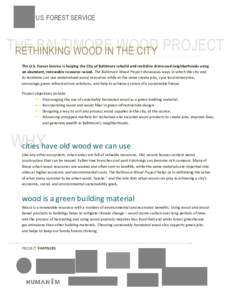 U.S. FOREST SERVICE  THE BALTIMORE WOOD RETHINKING