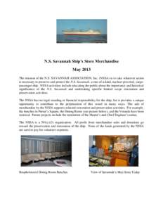 Savannah /  Georgia / SS Savannah / Shirt / United States / Geography of Georgia / Clothing / NS Savannah